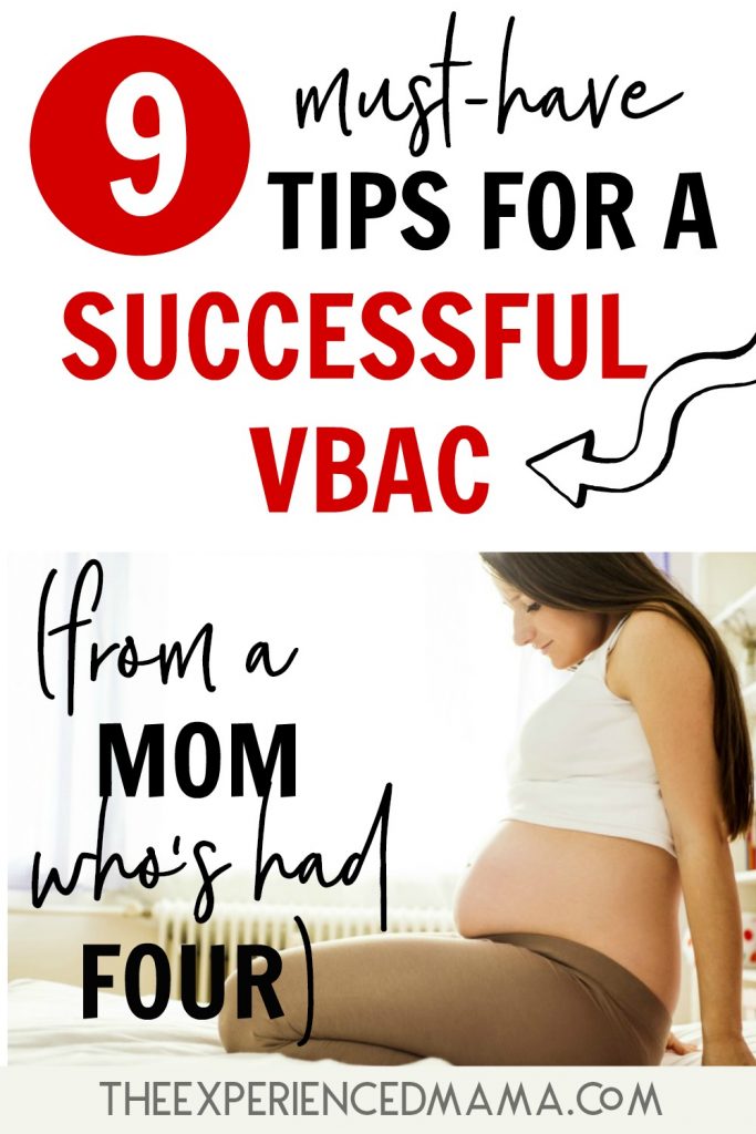 9 Tips for a Successful VBAC (from a mom who's had four) Growing
