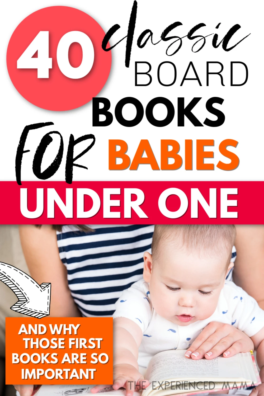 baby under one reading books with mom