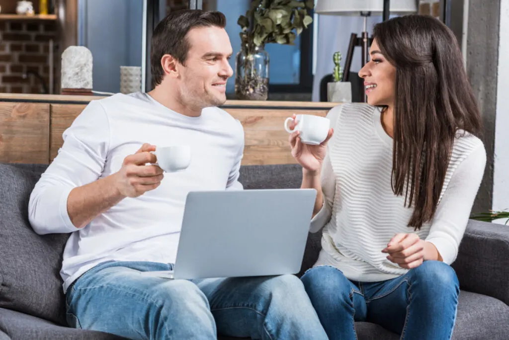 husband and wife discussing future family planning