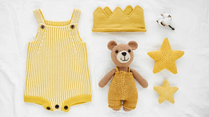non-binary, gender neutral yellow baby items