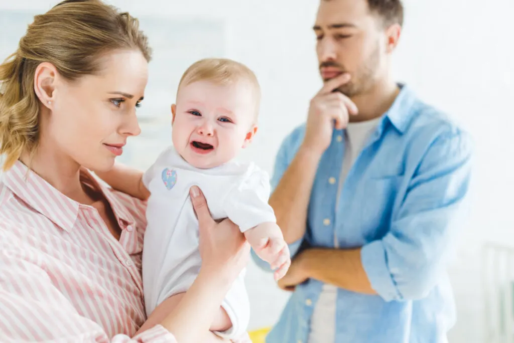 parents processing disappointing news about grandparents' inability to babysit