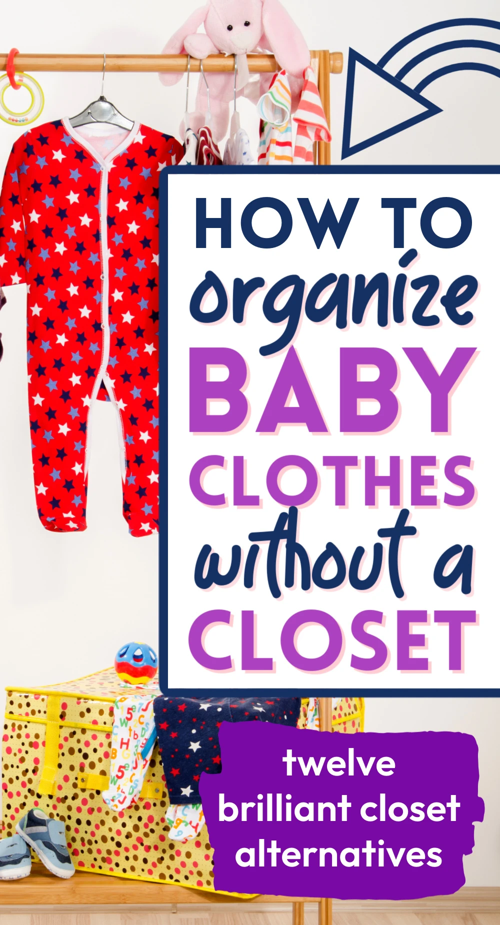 Hanging baby clothes without a clearance closet