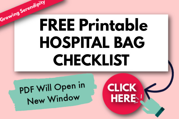 button to click for free hospital bag checklist printable download.