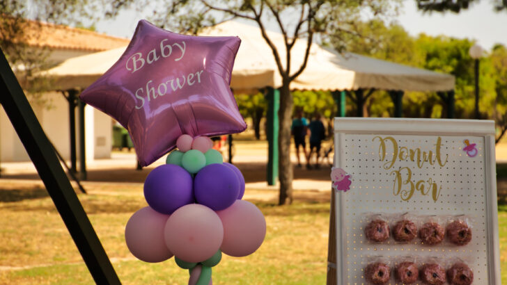 pink balloon with the words 
